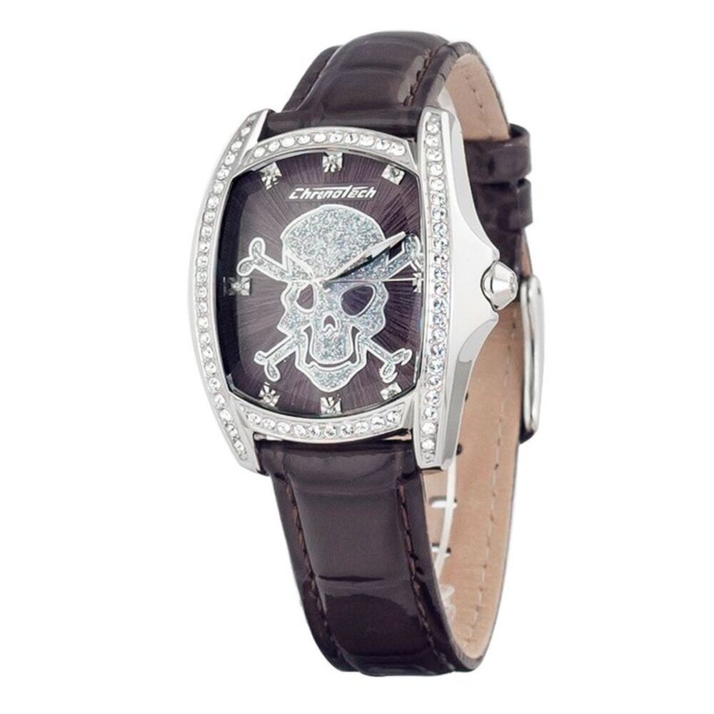 Chronotech 7988LS70AC Skull Watch Women Black Watches